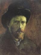 Vincent Van Gogh Self-portrait with Dark Felt Hat (nn04) oil painting artist